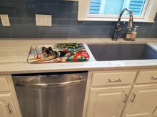 Load image into Gallery viewer, Belgian Tervuren Cozy Christmas Dish Drying Mat