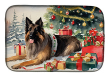 Load image into Gallery viewer, Belgian Tervuren Cozy Christmas Dish Drying Mat
