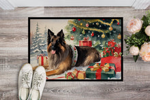 Load image into Gallery viewer, Belgian Tervuren Cozy Christmas Doormat - Large 24x36 – Indoor/Outdoor Floor Mat with Artistic Flair