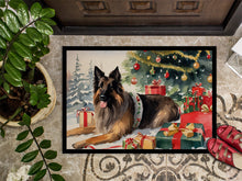 Load image into Gallery viewer, Belgian Tervuren Cozy Christmas Doormat - Large 24x36 – Indoor/Outdoor Floor Mat with Artistic Flair