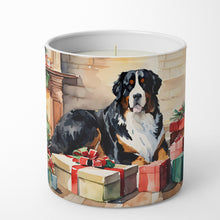 Load image into Gallery viewer, Bernese Mountain Dog Cozy Christmas Decorative Soy Candle