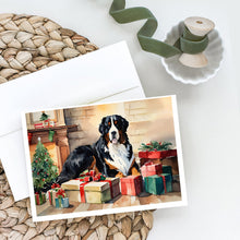 Load image into Gallery viewer, Bernese Mountain Dog Cozy Christmas Greeting Cards - Blank Note Cards – 8-Pack of Artist-Designed Cards with Envelopes