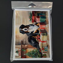 Load image into Gallery viewer, Bernese Mountain Dog Cozy Christmas Greeting Cards - Blank Note Cards – 8-Pack of Artist-Designed Cards with Envelopes
