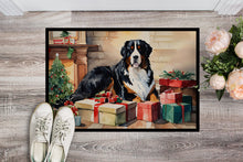 Load image into Gallery viewer, Bernese Mountain Dog Cozy Christmas Doormat - Large 24x36 – Indoor/Outdoor Floor Mat with Artistic Flair