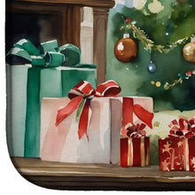 Load image into Gallery viewer, Bichon Frise Cozy Christmas Dish Drying Mat