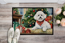 Load image into Gallery viewer, Bichon Frise Cozy Christmas Doormat - Large 24x36 – Indoor/Outdoor Floor Mat with Artistic Flair