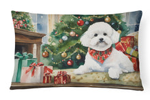 Load image into Gallery viewer, Bichon Frise Cozy Christmas Throw Pillow