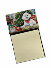 Load image into Gallery viewer, Bichon Frise Cozy Christmas Sticky Note Holder- Refiilable Desk Accessory Note Pad