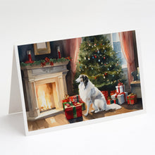 Load image into Gallery viewer, Borzoi Cozy Christmas Greeting Cards - Blank Note Cards – 8-Pack of Artist-Designed Cards with Envelopes