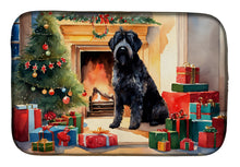 Load image into Gallery viewer, Bouvier des Flandres Cozy Christmas Dish Drying Mat