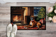 Load image into Gallery viewer, Boxer Cozy Christmas Doormat - Large 24x36 – Indoor/Outdoor Floor Mat with Artistic Flair