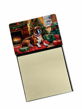 Load image into Gallery viewer, Boxer Cozy Christmas Sticky Note Holder- Refiilable Desk Accessory Note Pad