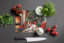 Load image into Gallery viewer, Brittany Cozy Christmas Glass Cutting Boards – Durable, Decorative Kitchen Art Large