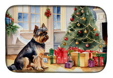 Load image into Gallery viewer, Brussels Griffon Cozy Christmas Dish Drying Mat