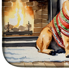 Load image into Gallery viewer, Bullmastiff Cozy Christmas Dish Drying Mat