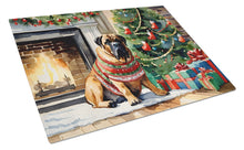 Load image into Gallery viewer, Bullmastiff Cozy Christmas Glass Cutting Boards – Durable, Decorative Kitchen Art Large