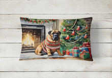 Load image into Gallery viewer, Bullmastiff Cozy Christmas Throw Pillow