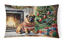 Load image into Gallery viewer, Bullmastiff Cozy Christmas Throw Pillow