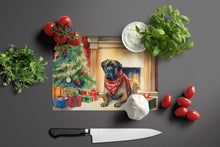 Load image into Gallery viewer, Bullmastiff Cozy Christmas Glass Cutting Boards – Durable, Decorative Kitchen Art Large