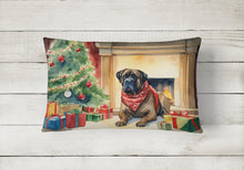 Load image into Gallery viewer, Bullmastiff Cozy Christmas Throw Pillow