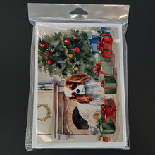 Load image into Gallery viewer, Cavalier Spaniel Cozy Christmas Greeting Cards - Blank Note Cards – 8-Pack of Artist-Designed Cards with Envelopes