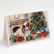 Load image into Gallery viewer, Cavalier Spaniel Cozy Christmas Greeting Cards - Blank Note Cards – 8-Pack of Artist-Designed Cards with Envelopes
