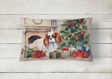 Load image into Gallery viewer, Cavalier Spaniel Cozy Christmas Throw Pillow