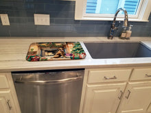 Load image into Gallery viewer, Chesapeake Bay Retriever Cozy Christmas Dish Drying Mat