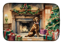 Load image into Gallery viewer, Chesapeake Bay Retriever Cozy Christmas Dish Drying Mat