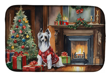 Load image into Gallery viewer, Chinese Crested Cozy Christmas Dish Drying Mat