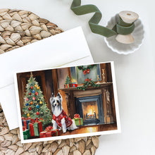 Load image into Gallery viewer, Chinese Crested Cozy Christmas Greeting Cards - Blank Note Cards – 8-Pack of Artist-Designed Cards with Envelopes