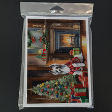 Load image into Gallery viewer, Chinese Crested Cozy Christmas Greeting Cards - Blank Note Cards – 8-Pack of Artist-Designed Cards with Envelopes