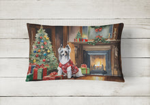Load image into Gallery viewer, Chinese Crested Cozy Christmas Throw Pillow