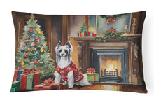 Load image into Gallery viewer, Chinese Crested Cozy Christmas Throw Pillow