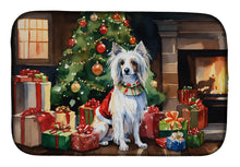 Load image into Gallery viewer, Chinese Crested Cozy Christmas Dish Drying Mat