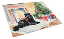 Load image into Gallery viewer, Chow Chow Cozy Christmas Glass Cutting Boards – Durable, Decorative Kitchen Art Large
