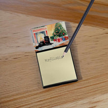 Load image into Gallery viewer, Chow Chow Cozy Christmas Sticky Note Holder- Refiilable Desk Accessory Note Pad