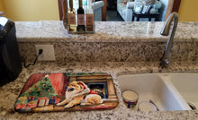 Load image into Gallery viewer, Chow Chow Cozy Christmas Dish Drying Mat