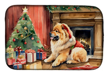 Load image into Gallery viewer, Chow Chow Cozy Christmas Dish Drying Mat