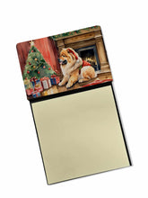Load image into Gallery viewer, Chow Chow Cozy Christmas Sticky Note Holder- Refiilable Desk Accessory Note Pad