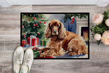 Load image into Gallery viewer, Cocker Spaniel Cozy Christmas Doormat - Large 24x36 – Indoor/Outdoor Floor Mat with Artistic Flair