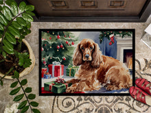 Load image into Gallery viewer, Cocker Spaniel Cozy Christmas Doormat - Large 24x36 – Indoor/Outdoor Floor Mat with Artistic Flair