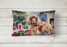 Load image into Gallery viewer, Cocker Spaniel Cozy Christmas Throw Pillow