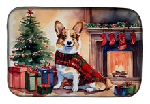 Load image into Gallery viewer, Corgi Cozy Christmas Dish Drying Mat