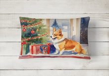 Load image into Gallery viewer, Corgi Cozy Christmas Throw Pillow