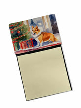Load image into Gallery viewer, Corgi Cozy Christmas Sticky Note Holder- Refiilable Desk Accessory Note Pad