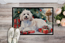 Load image into Gallery viewer, Coton De Tulear Cozy Christmas Doormat - Large 24x36 – Indoor/Outdoor Floor Mat with Artistic Flair