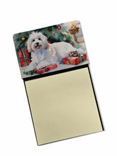 Load image into Gallery viewer, Coton De Tulear Cozy Christmas Sticky Note Holder- Refiilable Desk Accessory Note Pad