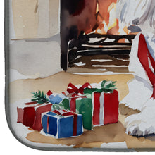 Load image into Gallery viewer, Coton De Tulear Cozy Christmas Dish Drying Mat