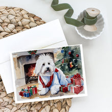 Load image into Gallery viewer, Coton De Tulear Cozy Christmas Greeting Cards - Blank Note Cards – 8-Pack of Artist-Designed Cards with Envelopes